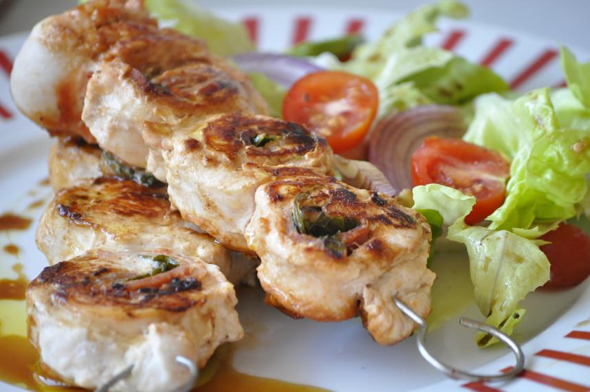 Ražnjići od rolovane piletine