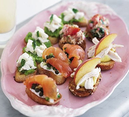 Crostini s lososom