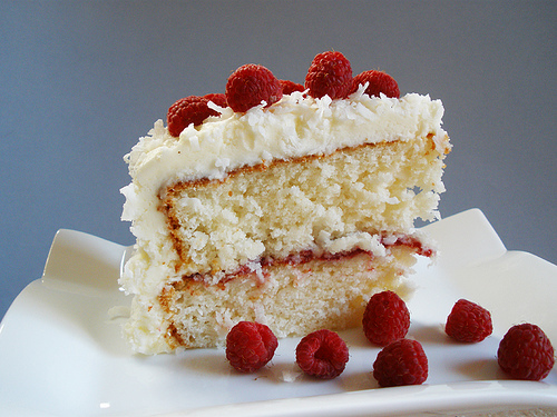 Brza torta s malinama