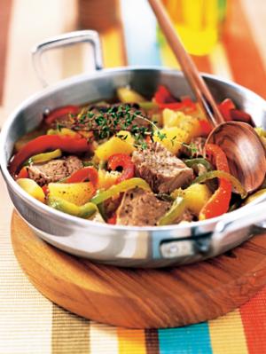 Tuna s tri vrste paprike