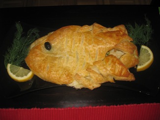 Riba u lisnatom tijestu