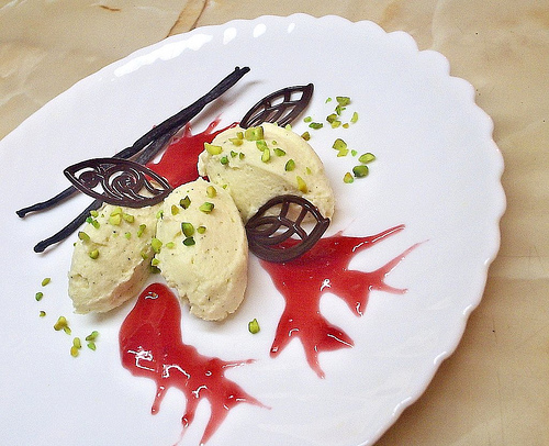 Mousse od bijele čokolade s maslinovim uljem