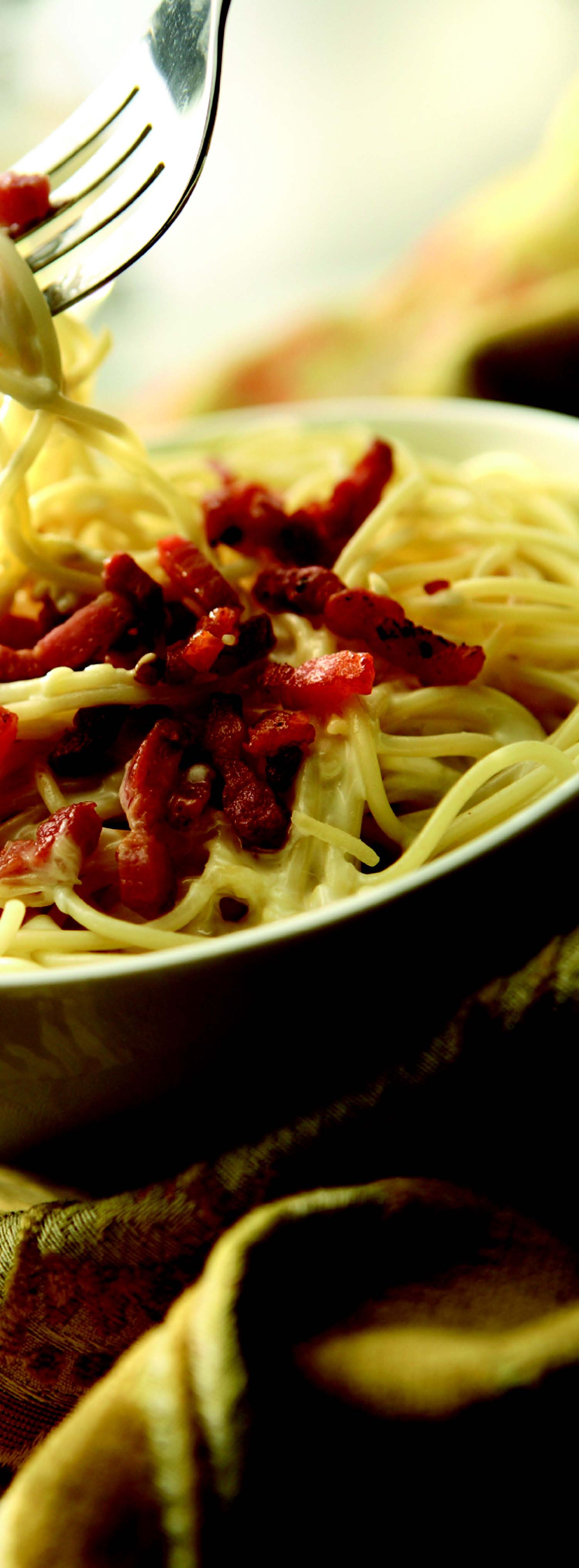 Spaghetti a la carbonara