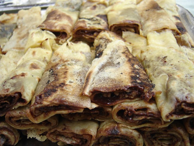 Palačinke s čokoladom i orasima